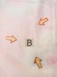 画像13: O0124U 女性用襦袢  シルク（正絹） 淡い桃色, 花 【中古】【USED】【リサイクル】 ★☆☆☆☆【O0124U】 (13)