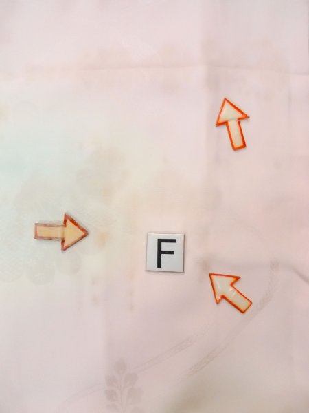 画像17: O0124U 女性用襦袢  シルク（正絹） 淡い桃色, 花 【中古】【USED】【リサイクル】 ★☆☆☆☆【O0124U】 (17)