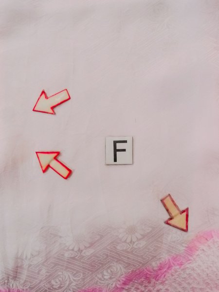 画像19: O0124V 女性用襦袢  シルク（正絹） 淡い桃色, 花 【中古】【USED】【リサイクル】 ★★☆☆☆【O0124V】 (19)