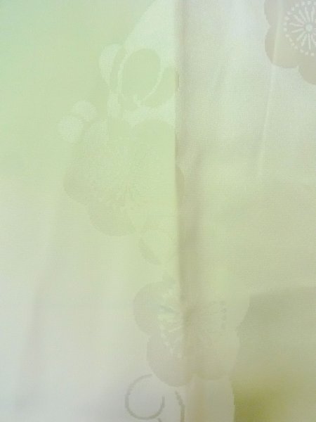 画像6: O0124W 女性用襦袢  シルク（正絹） 光沢のあるアイボリー, 花 【中古】【USED】【リサイクル】 ★★★☆☆【O0124W】 (6)