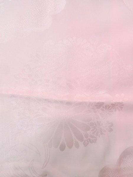 画像7: O0124X 女性用襦袢  シルク（正絹） 淡い桃色,  【中古】【USED】【リサイクル】 ★★★☆☆【O0124X】 (7)