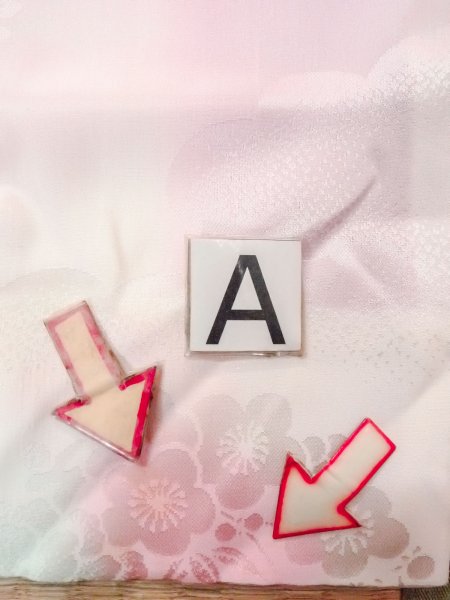 画像14: O0124X 女性用襦袢  シルク（正絹） 淡い桃色,  【中古】【USED】【リサイクル】 ★★★☆☆【O0124X】 (14)