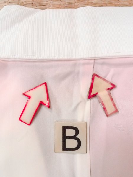 画像15: O0124X 女性用襦袢  シルク（正絹） 淡い桃色,  【中古】【USED】【リサイクル】 ★★★☆☆【O0124X】 (15)