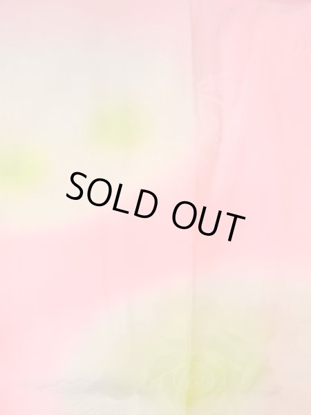 画像3: O0124Z 女性用襦袢  シルク（正絹） 薄い珊瑚色, 花 【中古】【USED】【リサイクル】 ★★☆☆☆【O0124Z】 (3)