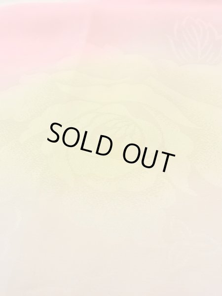 画像9: O0124Z 女性用襦袢  シルク（正絹） 薄い珊瑚色, 花 【中古】【USED】【リサイクル】 ★★☆☆☆【O0124Z】 (9)