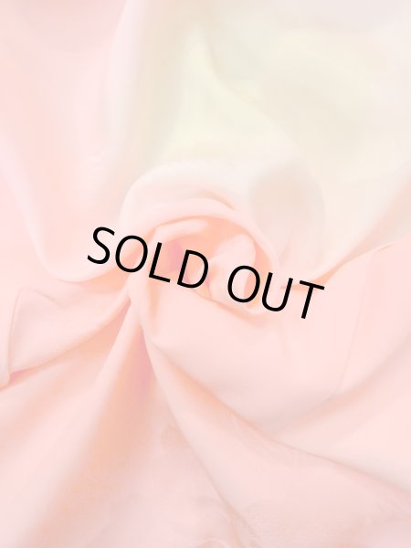 画像12: O0124Z 女性用襦袢  シルク（正絹） 薄い珊瑚色, 花 【中古】【USED】【リサイクル】 ★★☆☆☆【O0124Z】 (12)