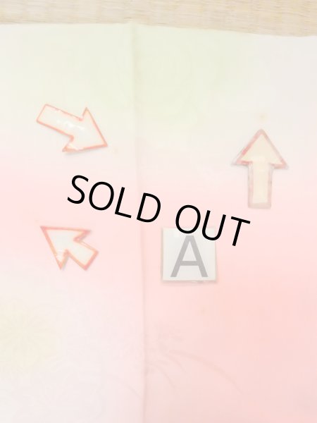 画像14: O0124Z 女性用襦袢  シルク（正絹） 薄い珊瑚色, 花 【中古】【USED】【リサイクル】 ★★☆☆☆【O0124Z】 (14)