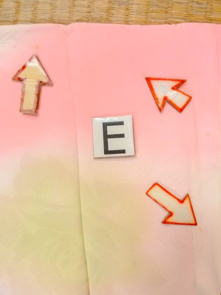 画像18: O0124Z 女性用襦袢  シルク（正絹） 薄い珊瑚色, 花 【中古】【USED】【リサイクル】 ★★☆☆☆【O0124Z】 (18)