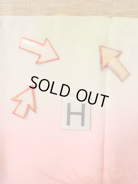 画像21: O0124Z 女性用襦袢  シルク（正絹） 薄い珊瑚色, 花 【中古】【USED】【リサイクル】 ★★☆☆☆【O0124Z】 (21)