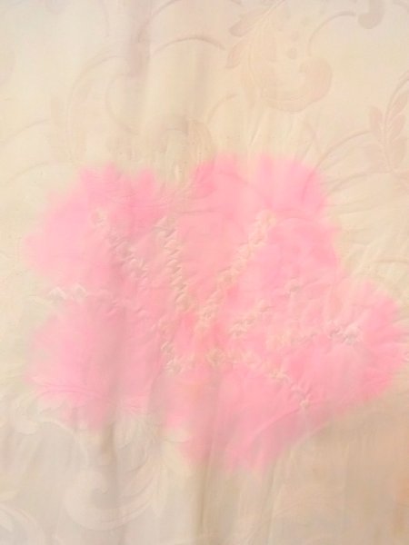 画像5: O0125A 女性用襦袢  シルク（正絹） アイボリー, 花 【中古】【USED】【リサイクル】 ★★☆☆☆【O0125A】 (5)