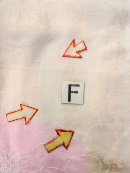 画像19: O0125A 女性用襦袢  シルク（正絹） アイボリー, 花 【中古】【USED】【リサイクル】 ★★☆☆☆【O0125A】 (19)