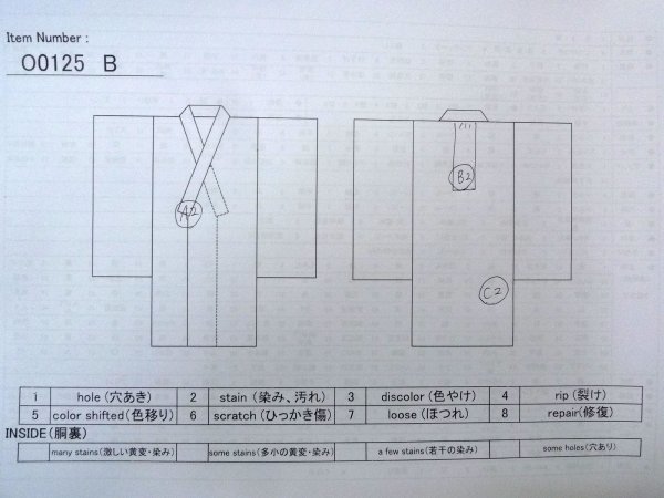 画像13: O0125B 女性用襦袢  シルク（正絹） 淡い桃色, 菊 【中古】【USED】【リサイクル】 ★★★☆☆【O0125B】 (13)