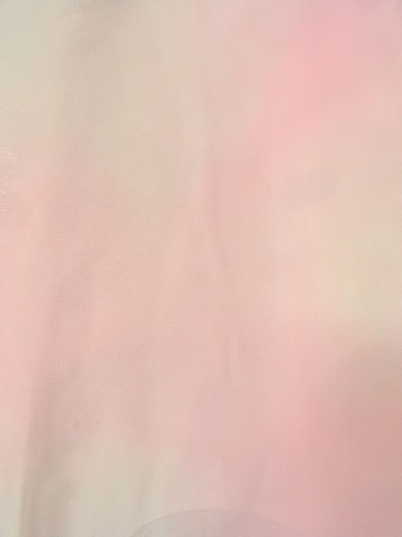 画像7: O0125C 女性用襦袢  シルク（正絹） 淡い桃色, 菊 【中古】【USED】【リサイクル】 ★★☆☆☆【O0125C】 (7)