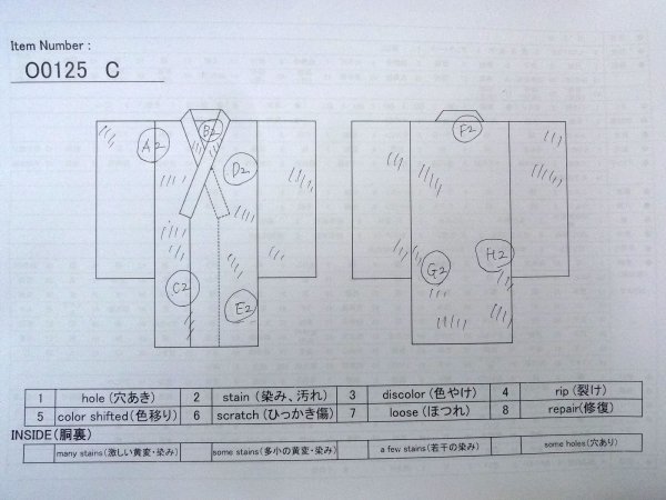 画像13: O0125C 女性用襦袢  シルク（正絹） 淡い桃色, 菊 【中古】【USED】【リサイクル】 ★★☆☆☆【O0125C】 (13)