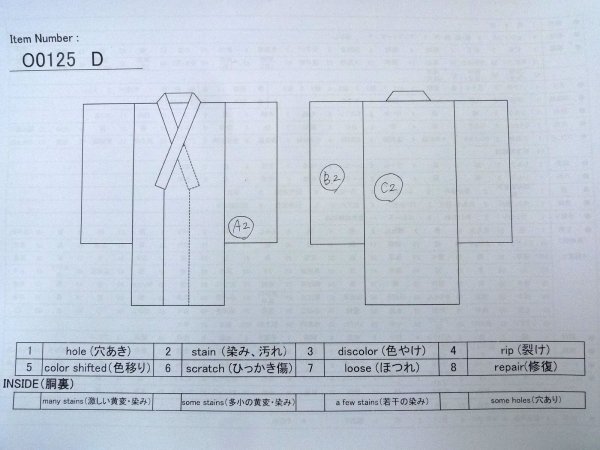 画像13: O0125D 女性用襦袢  シルク（正絹） 淡い桃色, 菊 【中古】【USED】【リサイクル】 ★★★☆☆【O0125D】 (13)