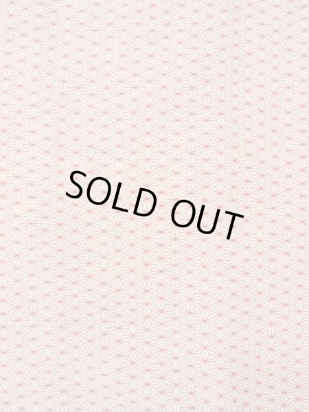 画像4: O0125E 女性用単衣  化繊 白, 麻の葉 【中古】【USED】【リサイクル】 ★★★★☆【O0125E】 (4)