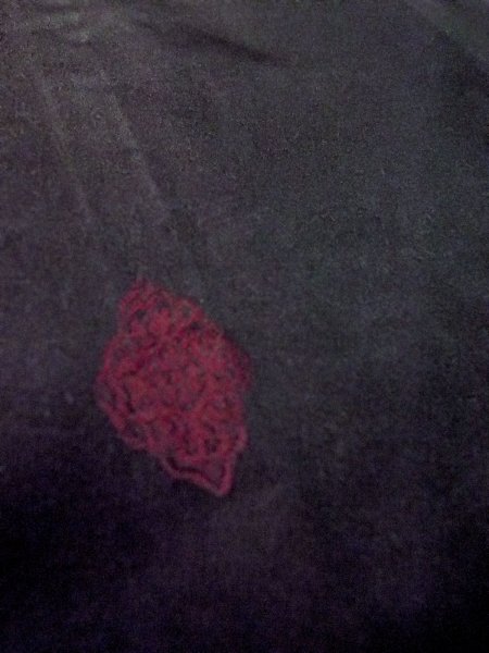 画像10: O0131A 女性用道行  シルク（正絹） 黒, 菊 【中古】【USED】【リサイクル】 ★★★☆☆【O0131A】 (10)