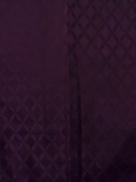 画像3: O0131C 女性用道行  シルク（正絹） 深い紫色,  【中古】【USED】【リサイクル】 ★☆☆☆☆【O0131C】 (3)