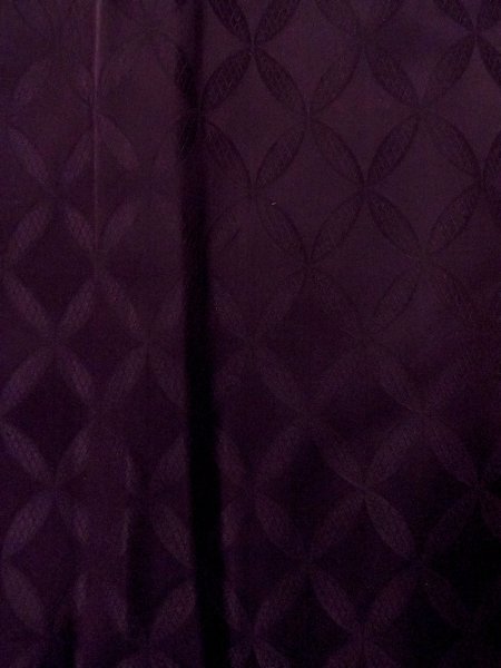 画像6: O0131C 女性用道行  シルク（正絹） 深い紫色,  【中古】【USED】【リサイクル】 ★☆☆☆☆【O0131C】 (6)