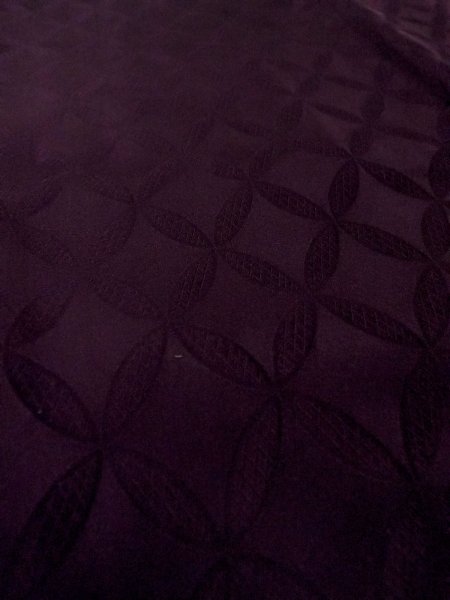 画像10: O0131C 女性用道行  シルク（正絹） 深い紫色,  【中古】【USED】【リサイクル】 ★☆☆☆☆【O0131C】 (10)