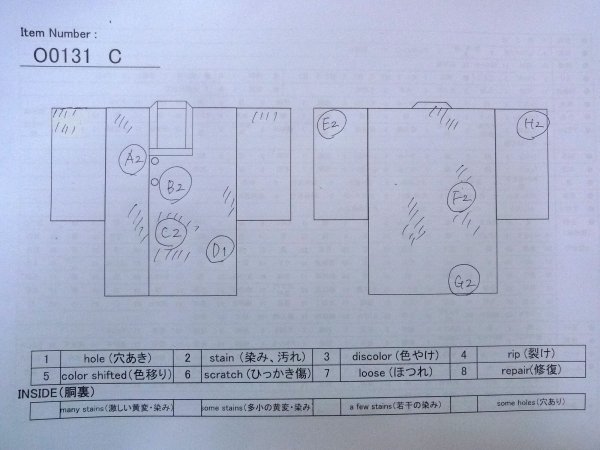 画像13: O0131C 女性用道行  シルク（正絹） 深い紫色,  【中古】【USED】【リサイクル】 ★☆☆☆☆【O0131C】 (13)