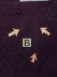 画像15: O0131C 女性用道行  シルク（正絹） 深い紫色,  【中古】【USED】【リサイクル】 ★☆☆☆☆【O0131C】 (15)