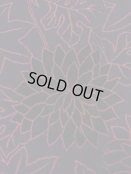 画像5: O0131D 女性用道行  綿 黒, 菊 【中古】【USED】【リサイクル】 ★★★★☆【O0131D】 (5)