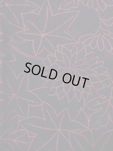 画像6: O0131D 女性用道行  綿 黒, 菊 【中古】【USED】【リサイクル】 ★★★★☆【O0131D】 (6)