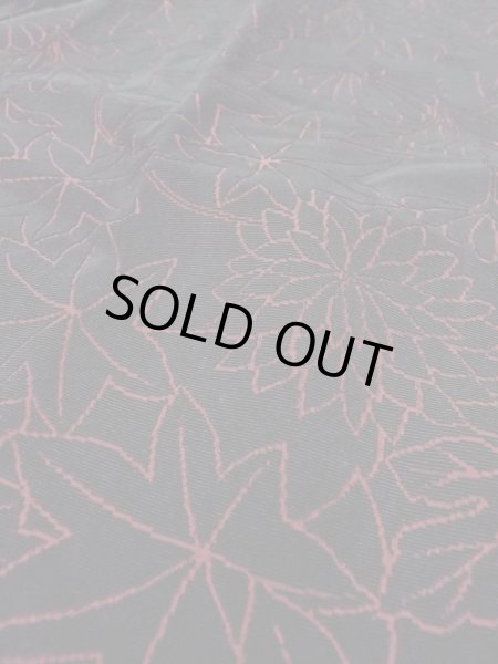 画像8: O0131D 女性用道行  綿 黒, 菊 【中古】【USED】【リサイクル】 ★★★★☆【O0131D】 (8)