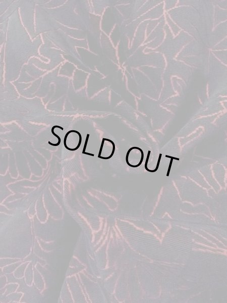 画像11: O0131D 女性用道行  綿 黒, 菊 【中古】【USED】【リサイクル】 ★★★★☆【O0131D】 (11)