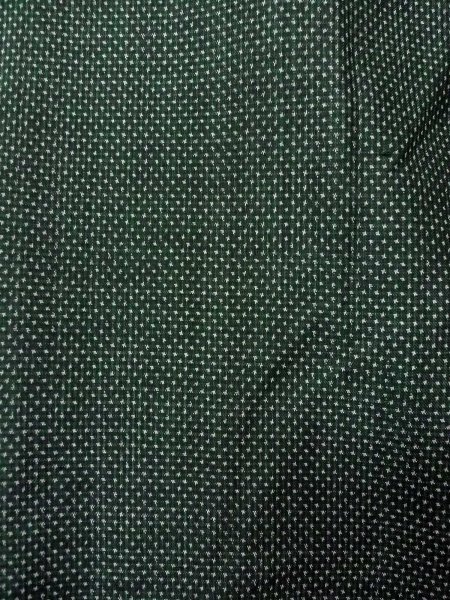 画像6: O0131E 女性用道行  シルク（正絹） 灰色がかった緑色, 小さな点々 【中古】【USED】【リサイクル】 ★★★★☆【O0131E】 (6)