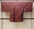 画像2: O0131F 女性用道中着  シルク（正絹） 淡いえんじ, 麻の葉 【中古】【USED】【リサイクル】 ★★★☆☆【O0131F】 (2)