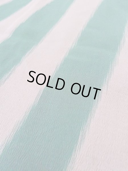 画像8: O0131H 女性用道中着  シルク（正絹） 淡い灰色がかった桃色, 縞 【中古】【USED】【リサイクル】 ★☆☆☆☆【O0131H】 (8)