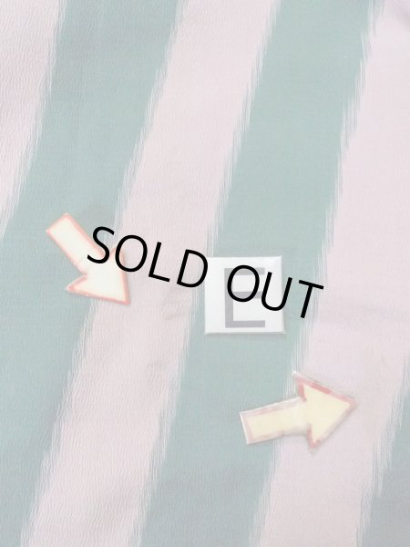 画像18: O0131H 女性用道中着  シルク（正絹） 淡い灰色がかった桃色, 縞 【中古】【USED】【リサイクル】 ★☆☆☆☆【O0131H】 (18)