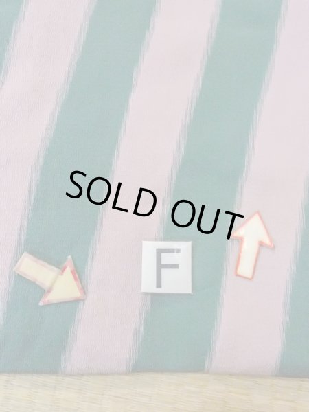 画像19: O0131H 女性用道中着  シルク（正絹） 淡い灰色がかった桃色, 縞 【中古】【USED】【リサイクル】 ★☆☆☆☆【O0131H】 (19)