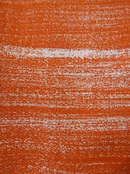 画像6: O0131J 女性用道行  シルク（正絹） 橙色, 縞 【中古】【USED】【リサイクル】 ★★★☆☆【O0131J】 (6)