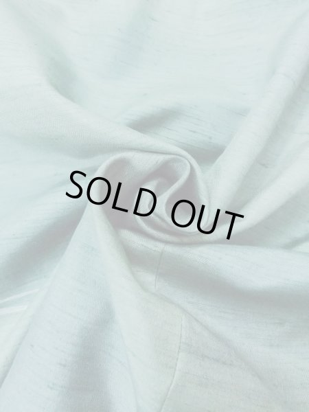 画像12: O0131K 女性用道中着  シルク（正絹） 灰色がかった水色, 抽象的模様 【中古】【USED】【リサイクル】 ★★★☆☆【O0131K】 (12)