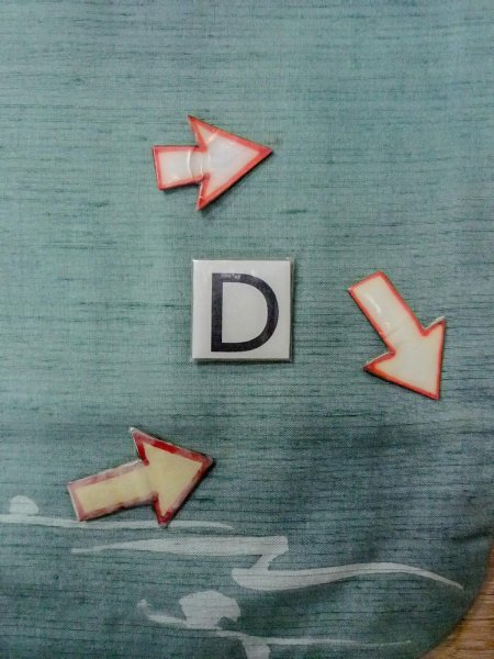 画像17: O0131K 女性用道中着  シルク（正絹） 灰色がかった水色, 抽象的模様 【中古】【USED】【リサイクル】 ★★★☆☆【O0131K】 (17)