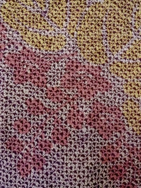 画像5: O0131L 女性用道中着  シルク（正絹） 深い紫色, 桐 【中古】【USED】【リサイクル】 ★★★☆☆【O0131L】 (5)