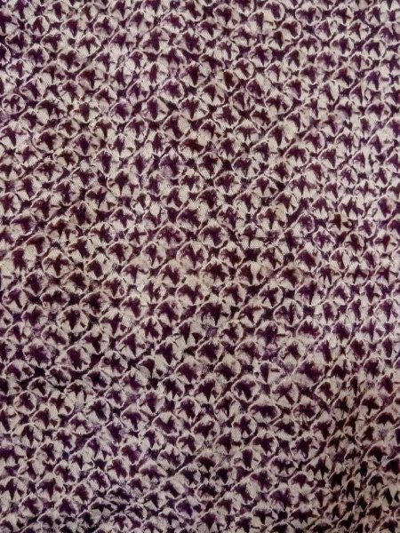 画像7: O0131L 女性用道中着  シルク（正絹） 深い紫色, 桐 【中古】【USED】【リサイクル】 ★★★☆☆【O0131L】 (7)