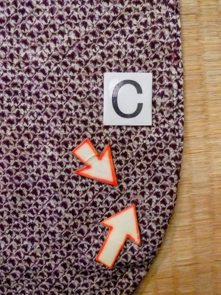 画像16: O0131L 女性用道中着  シルク（正絹） 深い紫色, 桐 【中古】【USED】【リサイクル】 ★★★☆☆【O0131L】 (16)