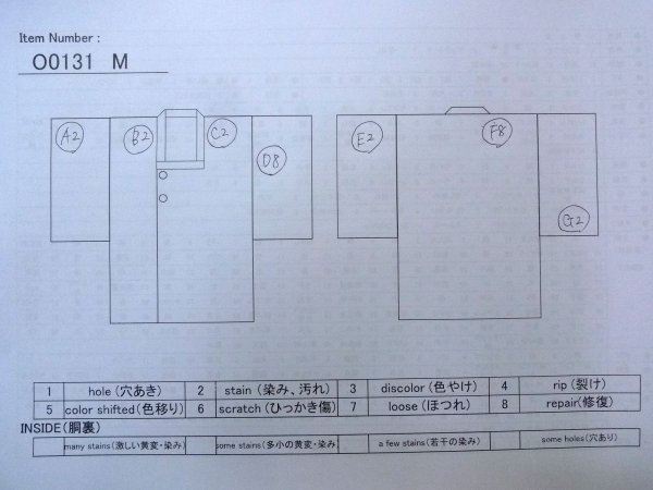 画像13: O0131M 女性用道行  ウール 黒, 花丸文 【中古】【USED】【リサイクル】 ★★★☆☆【O0131M】 (13)