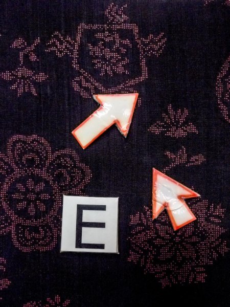 画像18: O0131M 女性用道行  ウール 黒, 花丸文 【中古】【USED】【リサイクル】 ★★★☆☆【O0131M】 (18)