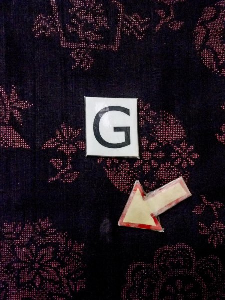 画像20: O0131M 女性用道行  ウール 黒, 花丸文 【中古】【USED】【リサイクル】 ★★★☆☆【O0131M】 (20)