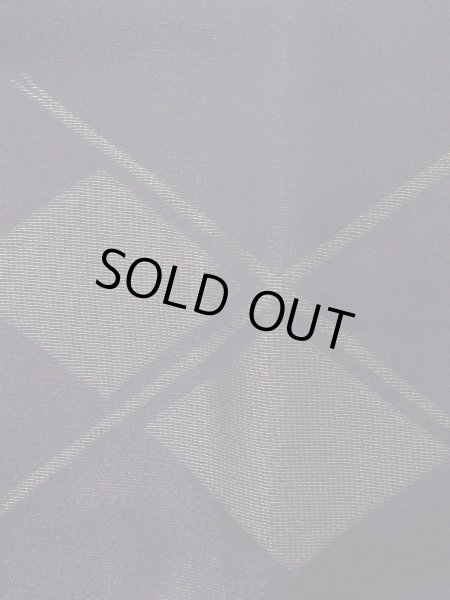 画像6: O0131N 女性用道行  シルク（正絹） 黒, 菱 【中古】【USED】【リサイクル】 ★★★★☆【O0131N】 (6)