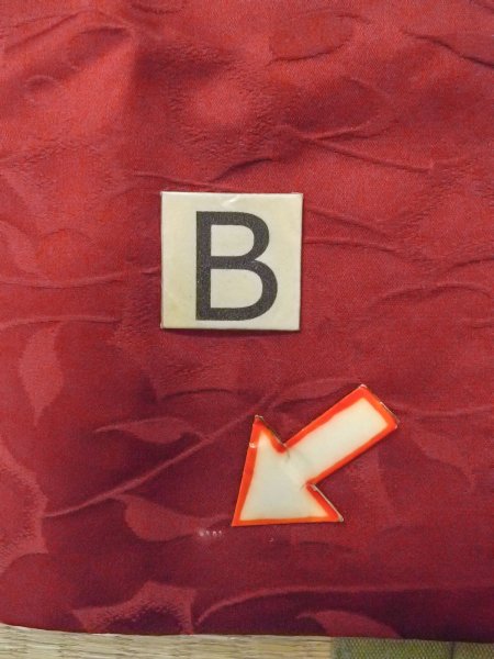 画像15: O0131Q 女性用道行  シルク（正絹） えんじ, 花 【中古】【USED】【リサイクル】 ★★★☆☆【O0131Q】 (15)