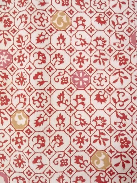 画像5: O0131S 女性用道行  化繊 オフ　ホワイト, 葉 【中古】【USED】【リサイクル】 ★★☆☆☆【O0131S】 (5)