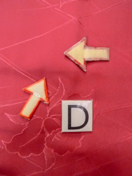 画像17: O0131T 女性用道行  シルク（正絹） 光沢のある赤色, 花 【中古】【USED】【リサイクル】 ★★★☆☆【O0131T】 (17)