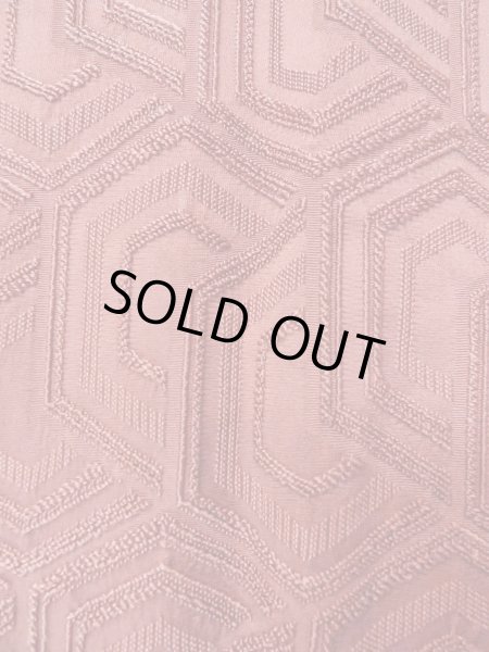 画像8: O0131U 女性用道行  シルク（正絹） 薄い茶色, 亀甲 【中古】【USED】【リサイクル】 ★★★☆☆【O0131U】 (8)