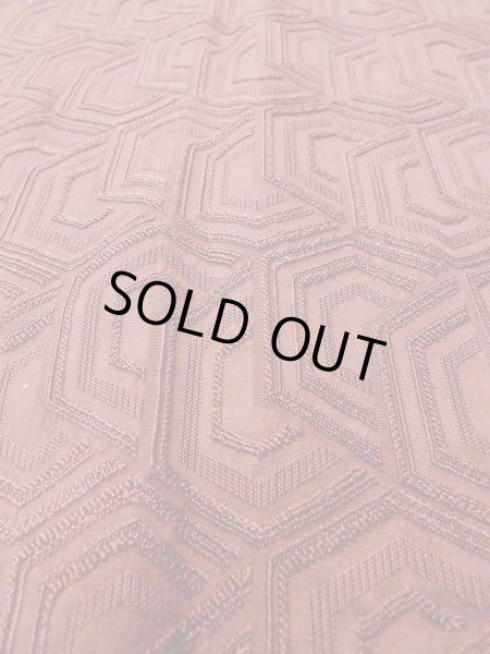 画像10: O0131U 女性用道行  シルク（正絹） 薄い茶色, 亀甲 【中古】【USED】【リサイクル】 ★★★☆☆【O0131U】 (10)